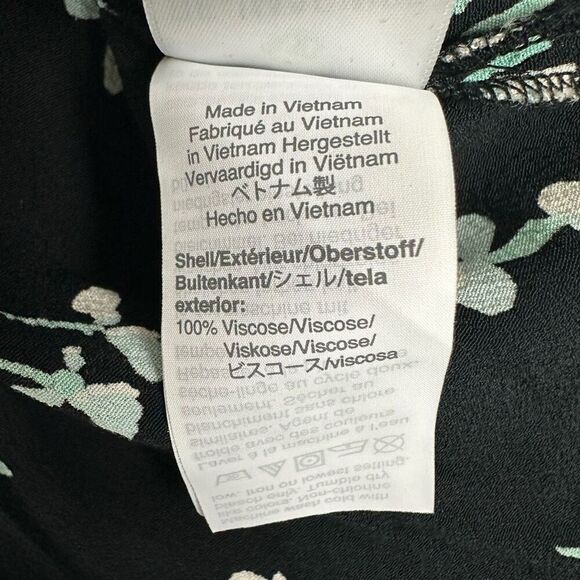 J. Crew Long-sleeve drapey popover shirt in floral print size Small - Picture 11 of 13